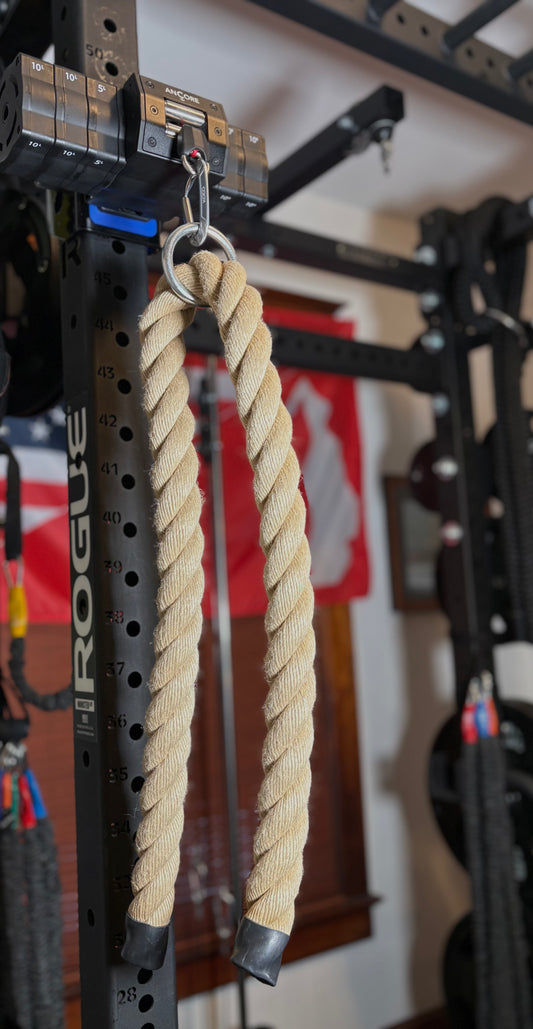 fat grip tricep rope cable attachment