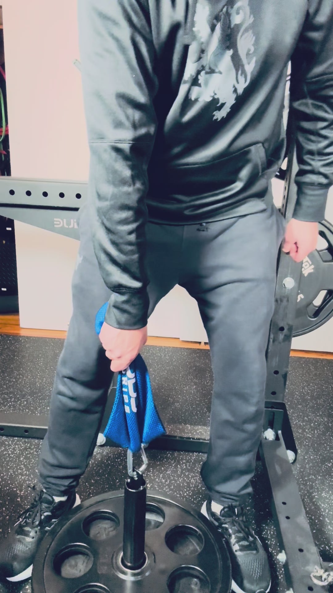 Kodo Gi Grip Cable Attachment exercise example for martial arts and home gym.