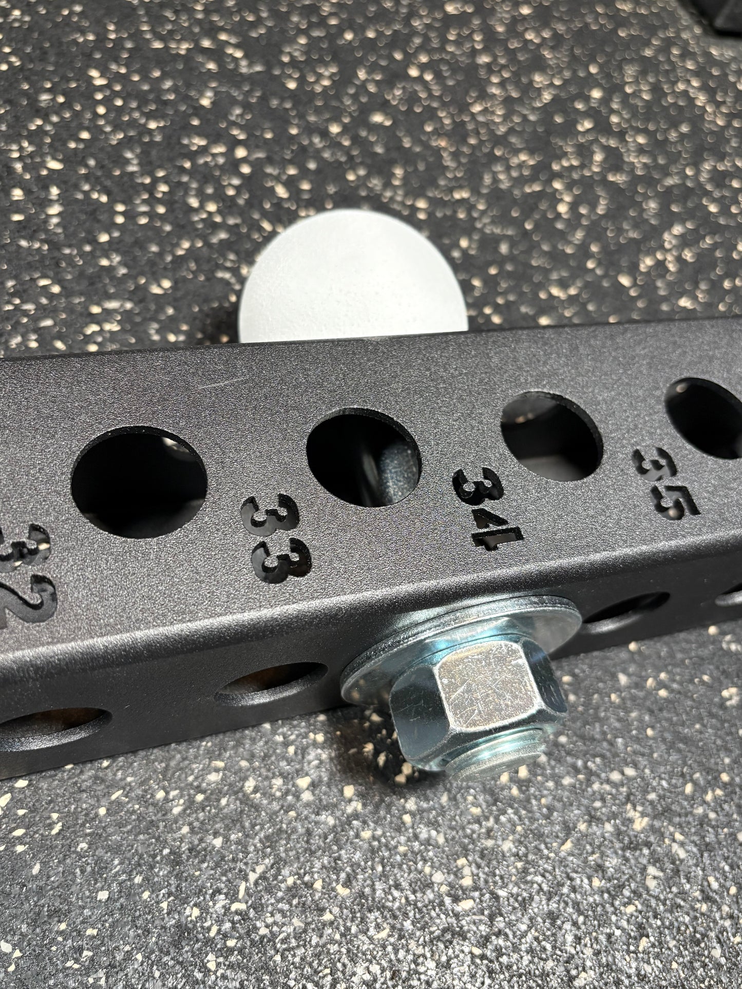 Kodo white spherical climbing holds for gym equipment squat rack attachments and crossmember