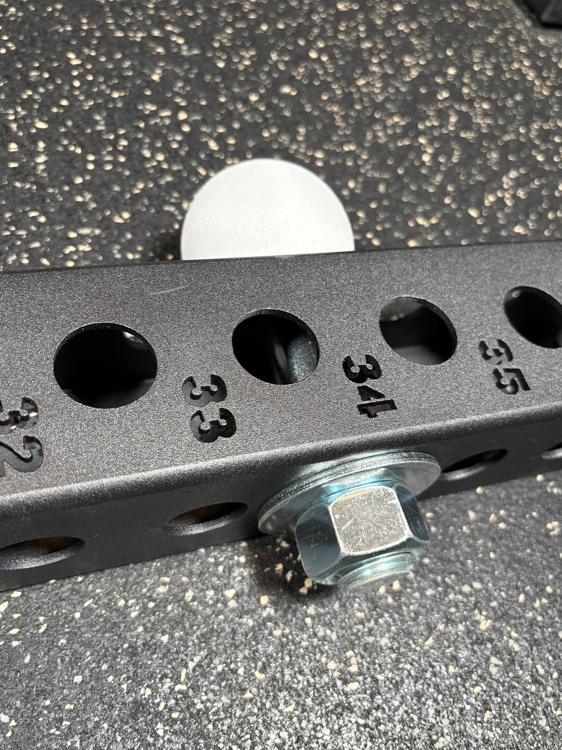 Kodo white spherical climbing holds for gym equipment squat rack attachments and crossmember