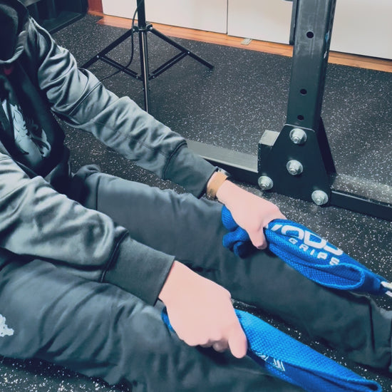 Kodo Gi Grip Cable Attachment exercise example for martial arts and home gym. 