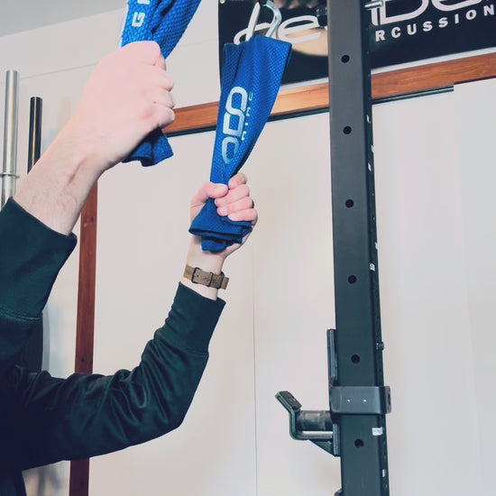 Kodo Gi Grip Cable Attachment exercise example for martial arts and home gym. 